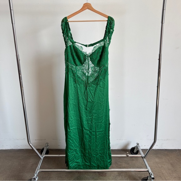 For Love And Lemons Green Lace Maxi Dress - Picture 5 of 12